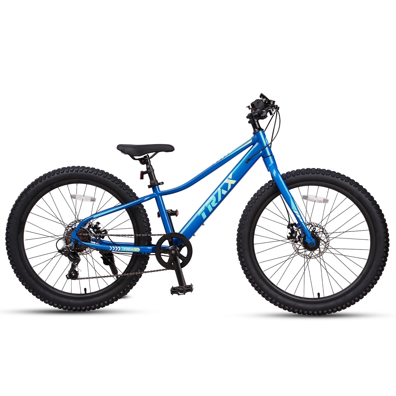 Glengo Kids Mountain Bike 24 Inch Fat Tire Bike for Teen Ages 8-14 Year Old,Blue