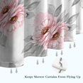 thumbnail image 6 of Pioneer Flower Floral Print Pattern Shower Curtain 84"x72", Bathroom Decorative Shower Curtain Set with 12 Hooks, Waterproof Washable, 6 of 6