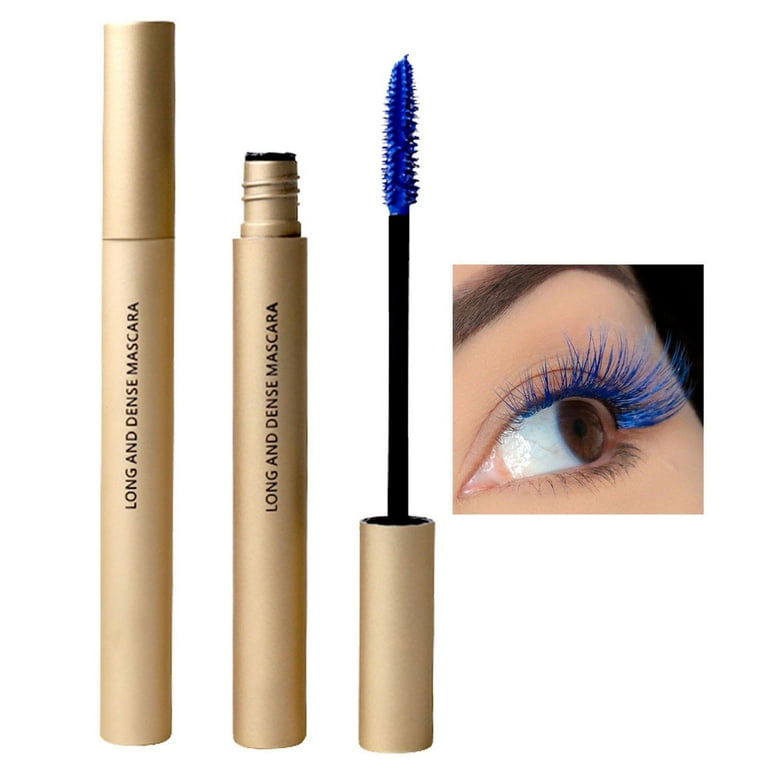 Cbgelrt Gold Color Tube Mascara Waterproof Telescopic Washable Thick and Curly Mascara Lash Extensions Tubing Mascara D, Size: One Size