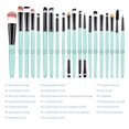 thumbnail image 2 of Autorización：Juego de 20 brochas de maquillaje, base en polvo, sombra de ojos, delineador de ojos, brochas cosméticas para labios, kit de aseo de maquillaje, ideal para uso profesional y diario Adepaton HMHZ158-2, 2 of 7