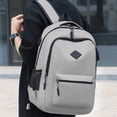 thumbnail image 6 of Large Capacity Solid Color Simple Design Backpack for Everyday Use, 6 of 7