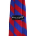 thumbnail image 2 of Royal Blue and Red College Stripe Woven Tie, 2 of 3