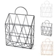 thumbnail image 2 of Coofit Wall File Holder Iron Grid Wall File Organizer Document Organizer Mail Organizer, 2 of 10