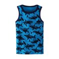 thumbnail image 3 of ENFLASH Toddler Kids Little Boys' Tank Undershirt Sleeveless Cotton Tank Tops Shark Round Neck Undershirt Tees Pack of 3, 3 of 8