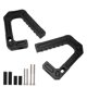 thumbnail image 2 of Manijas de agarre delanteras, juego de manijas de manija de barra de agarre Reemplazo de barra de manija de manija de manija delantera de aluminio Compatible con 07-18 JK/Unlimited Sport Sahara(Negro), 2 of 5