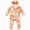 Orange, variant on WXFAZCVU Halloween Baby Girl Outfit Pumpkin Jumpsuit Long Sleeve Romper and Bow Headband Size 3-6 Months