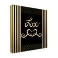 thumbnail image 4 of LightBoxJournal 'Black & Gold - Feathered Fashion Love' Canvas Art, 4 of 4