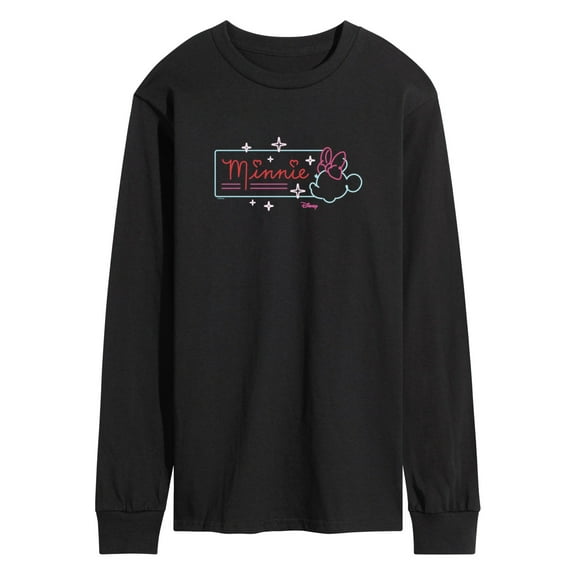 Disney - Minnie Mouse - Neon Minnie Sign - Men's Long Sleeve T-Shirt