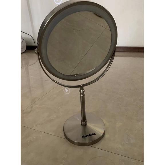MIROAMZ Stand LED lighted Makeup Mirror