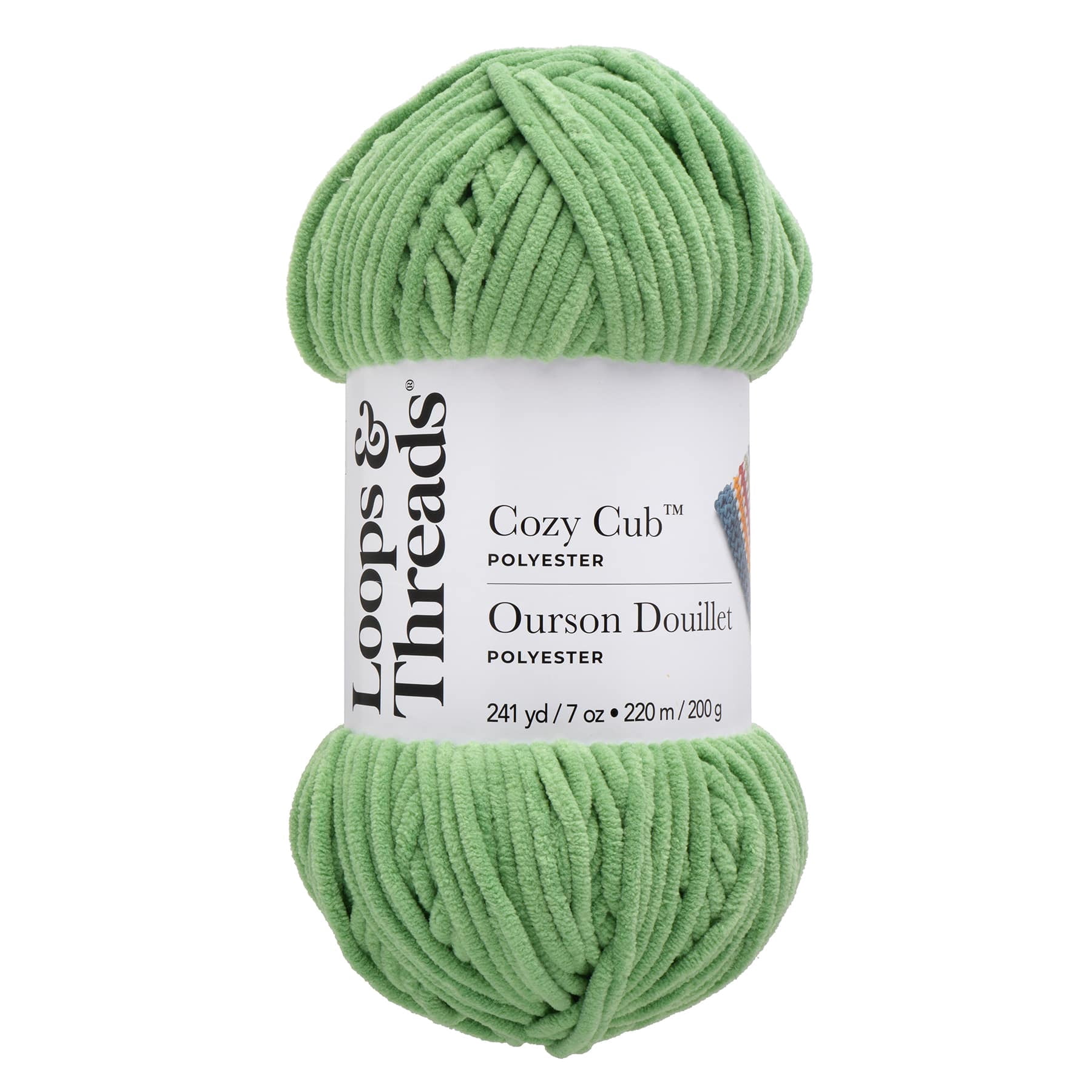 Big Twist Cozy Cub Yarn - Super Bulky (6) 100% Polyester Chenille Yarn, Soft & Plush for Knitting & Crochet Blankets, Hats, Scarves & Crafts, 241 yd / 7 oz Skein, 6 Pack