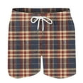 thumbnail image 3 of Maean Men's Big and Tall Sleepwear Shorts Pajama Bottom Lounge Plaid Elastic Waist Shorts with Pockets, 3 of 4