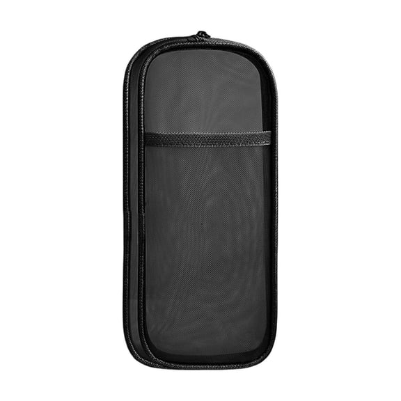 Double Layer Large Capacity Pencil Case,Fashion Aesthetic Canvas Stationery Bag for Make-up Brush & Stationery Supplies Storage,Office Desk Organizer Bag,Black