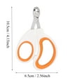 thumbnail image 3 of Pet Nail Clippers Stainless Steel Round Hole Scissors for Small Dogs Cats and Birds Professional Grooming Tool for Safe Precise Trimming Durable Pet Supplies Orange, 3 of 7