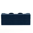 thumbnail image 5 of SOULART 75.59" loveseat sofa,Blue Convertible Corduroy Foam-Filled Sleeper Sofa Bed,Modern Floor Sofa with 2 Pillows for Living Room, 5 of 5