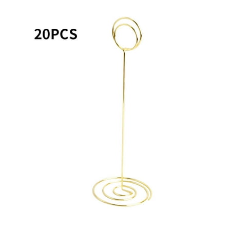 Wweixi 20pcs Table Number Holder Round Color Stand Wedding Card Paper Favor Clip Golden Canada Wweixi 20pcs Table Number Holder Round, Round Brass Table Numbers
