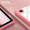 thumbnail image 6 of Fintie Shockproof Case for Samsung Galaxy Tab A8 10.5 inch 2022 Tablet Model SM-X200/X205/X207, Slim Cover Clear Transparent Back Shell with Auto Wake/Sleep, Pink, 6 of 9