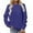 Dark Blue, variant on Fancifize Pullover Sweatshirts for Women V Neck Fall Sweatshirt Casual Loose Fashion Top with Pocket Athletic Outdoor Outfits