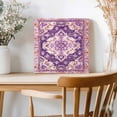 thumbnail image 2 of Framed Canvas Wall Art for Living Room Purple Bohemian Wall Decor, Retro Boho Medieval Mural Aesthetic Paintings for Bedroom Office Kitchen Bathroom, Ready to Hang Artwork Wall Pictures 8x8 Inch, 2 of 9