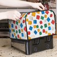 thumbnail image 7 of Toasting Machine Cover 4 Pieces 12.4×10.6×8.3in Dust-Proof Explosion-Proof Waterproof And Wear-Resistant Hollow Bottom Multicolored Building Block (12), 7 of 7
