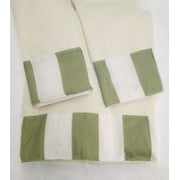 elegant design 3 piece decorative bath hand towel set bathroom wash cloth stripes green - Decorative Hand Towels elegant design 3 piece decorative bath hand towel set bathroom wash cloth stripes green - Decorative Hand Towels