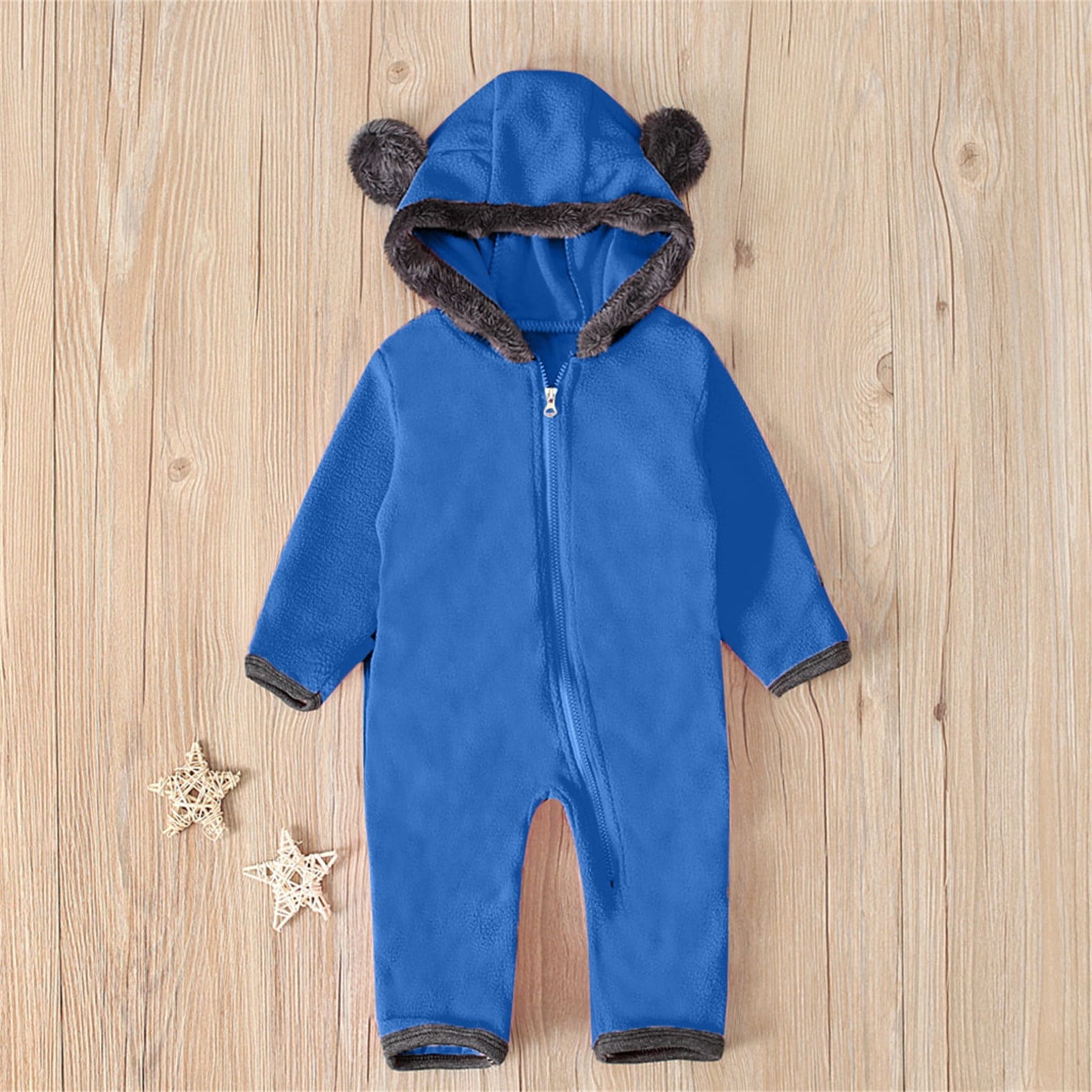 Ketyyh-chn99 Jumpsuit for Boys Baby Girls Long Sleeve Bodysuit Cartoon Outfits Blue,90