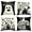 A, variant on Sm:)e Polka Dot Striped Black Cat Boo Ghost Halloween Throw Pillow Cover 18 x 18 Inch Decorative Outdoor Cushion Covers Set of 4