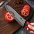 thumbnail image 4 of 6-inch Ceramic Knife Rustproof Paring Knife with Cover Fruit Vegetable Cutting Knife Professional Kitchen Knife Set, 4 of 6