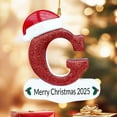 thumbnail image 2 of Cheapark 26 Letter Christmas Tree Pendants - Personalized Ornaments for Hanging on Xmas Tree, Festive Decor for Christmas Holiday Home Setup, 2 of 6