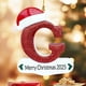 thumbnail image 1 of Adornos navideños, adornos navideños, regalos navideños, 26 letras, decoración para árbol de Navidad, adornos colgantes para árbol de Navidad, adornos navideños personalizados, decoración navideña, de, 1 of 6