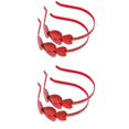 thumbnail image 4 of 4 Pcs  Children‘s Headband Bright Red Sequin Heart Design Headband for Decor, 4 of 6