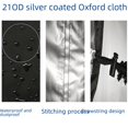 thumbnail image 4 of 7/8/9ft Pool Table Cover Furniture Rain Cover UV Silver Pool Table Cover, Pool Table Waterproof Cover Snooker Pool Table, 4 of 5