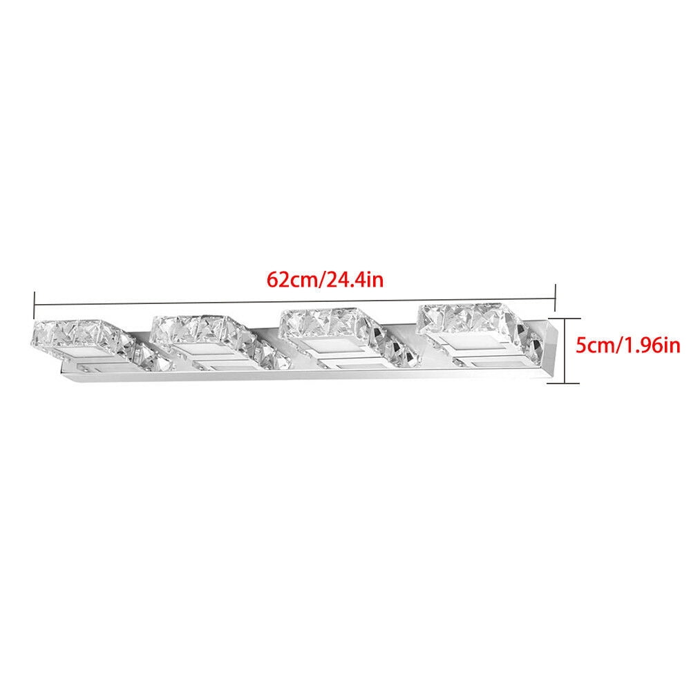 DENEST LED Light Crystal Glass Lamp Bathroom Light Vanity Wall Light Mirror Wall Lights