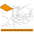 thumbnail image 3 of CAPA For 01-07 Highlander Front Hood Panel Assembly Primed Steel TO1230187 5330148090, 3 of 3