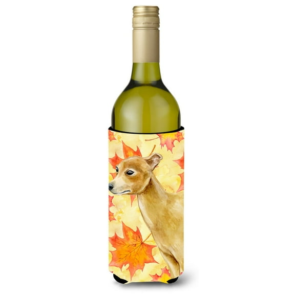 Carolines Treasures BB9959LITERK Italian Greyhound Fall Wine Bottle Beverge Insulator Hugger  Wine Bottle multicolor