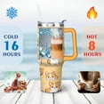 thumbnail image 4 of Cartoon Corgi 40 Oz Tumbler with Handle Lid and Straw, Stainless Steel Double Walled Vacuum Insulated Cup, Cute Anniversary Wedding Birthday Gifts Tumbler for Women Men Friends Outdoor Indoor, 4 of 7