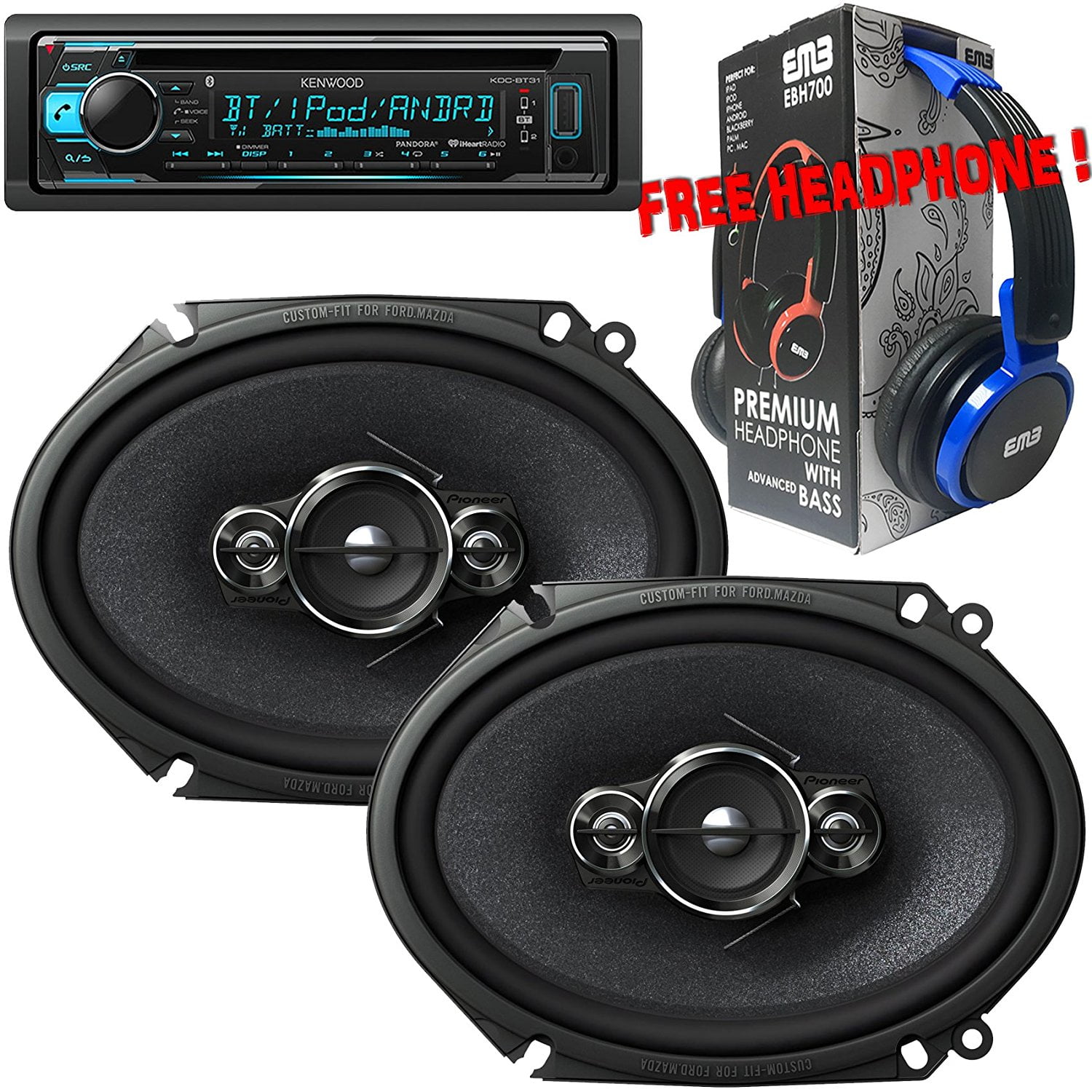 pioneer 6x8 speakers walmart