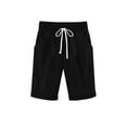thumbnail image 3 of Babcutegg Girls Cotton Linen Casual Shorts with Pockets Summer Clothes for Kids Black Size 6-7, 3 of 8