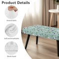 thumbnail image 6 of Whosucclay Panda Bamboo Heart Print Stretch Bench Cover, Anti Dust Dining Bench Slipcover Universal Bench Seat Cushion Covers Wear Resistant Bench Protectors for Bedroom, Kitchen, 6 of 7