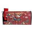 thumbnail image 3 of Ryvnso Mailbox Cover Christmas Reindeer Bells Magnetic Mailbox Wrap Standard Size 21x18 Inch, 3 of 8