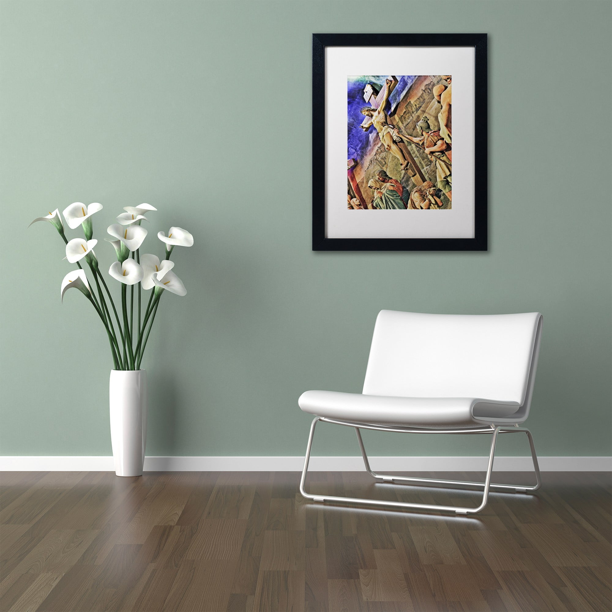 "Altar of Calvary" Canvas Art by Gregory O'Hanlon, White Matte, Black Frame