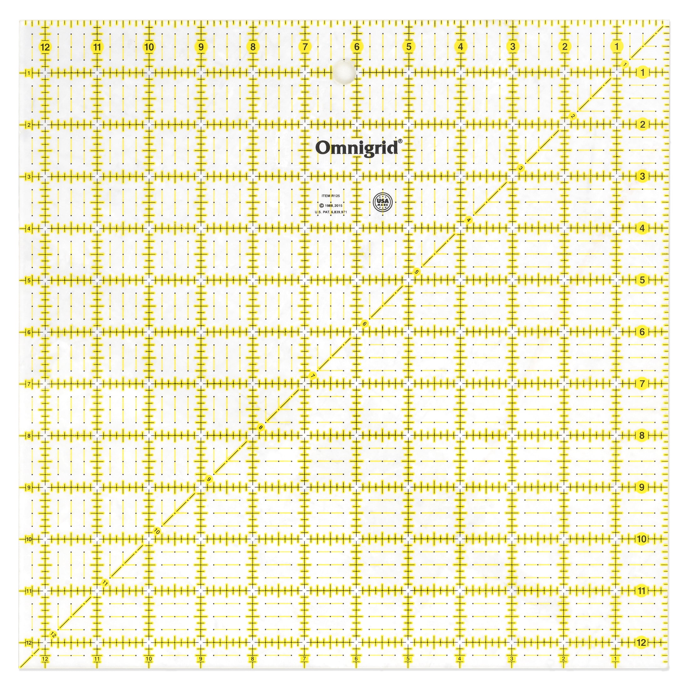 Omnigrid R15 Ruler With Angles 15x15 for sale online 