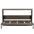 thumbnail image 7 of Kumix Twin Size Murphy Bed with LED Light, Murphy Bed Can Be Folded into a Cabinet, Hidden Wall Bed Cabinet, Brown, 7 of 7