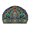 thumbnail image 1 of Turbante Boho Hugo Azul para Mujer Gorro de Algodón, 1 of 10