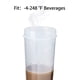 thumbnail image 2 of Botellas con tapa de rosca sólida Aptas para lavavajillas para mezclas de proteínas, Gris transparente Material inofensivo:, 2 of 5