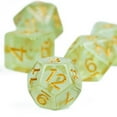 thumbnail image 2 of Cusdie 7-Die Resin DND Dice, Polyhedral Dice Set with Aurora Glitters for Role Playing Game Dungeons and Dragons D&D Dice MTG Pathfinder, 2 of 5