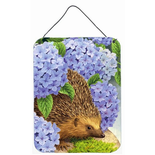 Carolines Treasures ASA2001DS1216 Hedgehog & Hydrangea Wall and Door Hanging Prints