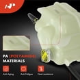 thumbnail image 3 of A-Premium Engine Coolant Overflow Recovery Expansion Tank with Cap Compatible with Nissan Frontier 2005-2007 2.5L 4.0L, Pathfinder 2005-2007 4.0L, Xterra 2005-2007 4.0L, Replace for# 21710EA000, 3 of 8