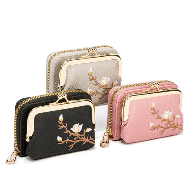 ShiYe toys store Monedero 2 en 1 de 3 uds, tarjetero para tarjetas de crédito con monedero Cion para mujer, bolsa bonita para Gril con cierre de cremallera