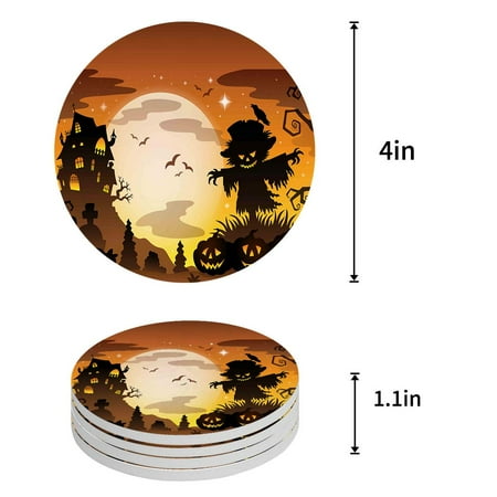 

ZHANZZK Tiger Set of 8 Round Coaster for Drinks Absorbent Ceramic Stone Coasters Cup Mat with Cork Base for Home Kitchen Room Coffee Table Bar Decor