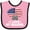 Pink and Black, variant on Inktastic I Love My Grandpa Military Grandson Boys or Girls Baby Bib